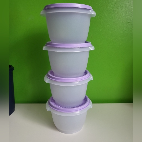 Tupperware Set of 4- 20 oz/600ml Servalier Bowls - Picture 4 of 5